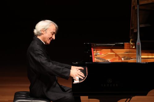 Pianist Jean-Efflam Bavouzet onstage at Alice Tully Hall