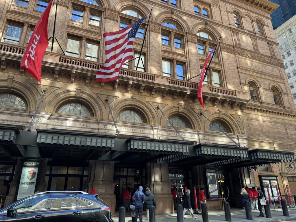 Main entrance of Carnegie Hall