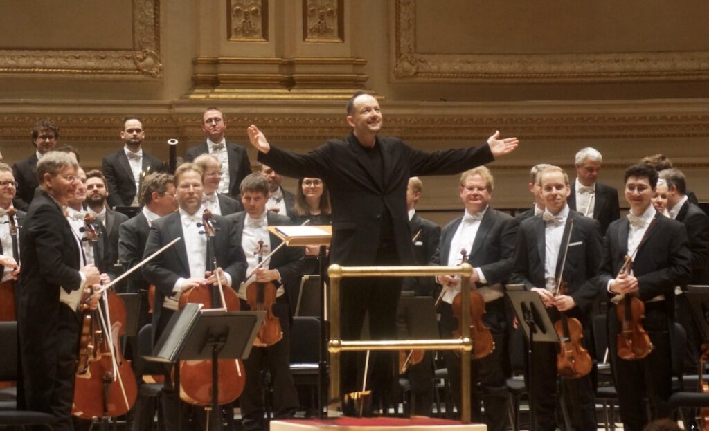 Andris Nelsons with the Vienna Philharmonic at Carnegie Hall (not the Boston Symphony Orchestra)