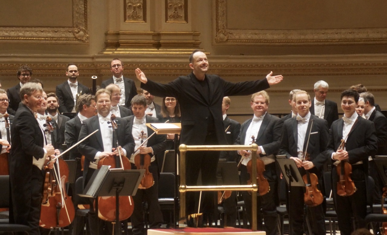 Andris Nelsons with the Vienna Philharmonic at Carnegie Hall (not the Boston Symphony Orchestra)