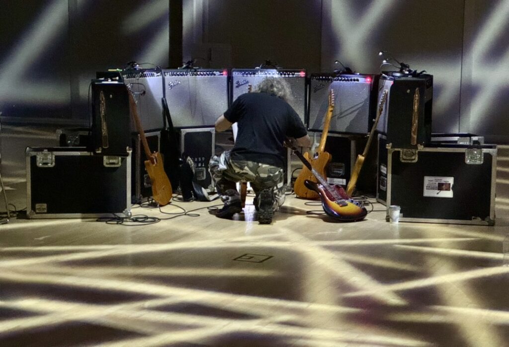 Stewart Hurwood preparing Lou Reed's Drones at the Linde Center, Tanglewood